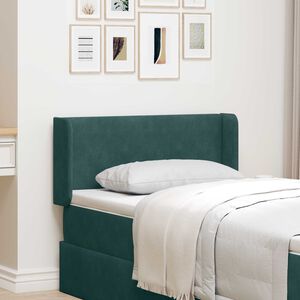 vidaXL Orelha de Cabeceira Verde 40,5 x 40,5 x 4 cm Veludo