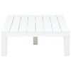 vidaXL 3 pcs conjunto lounge para jardim pl&aacute;stico branco