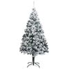 vidaXL &Aacute;rvore de Natal Artificial Branco 180 cm PVC, A&ccedil;o e Pl&aacute;stico