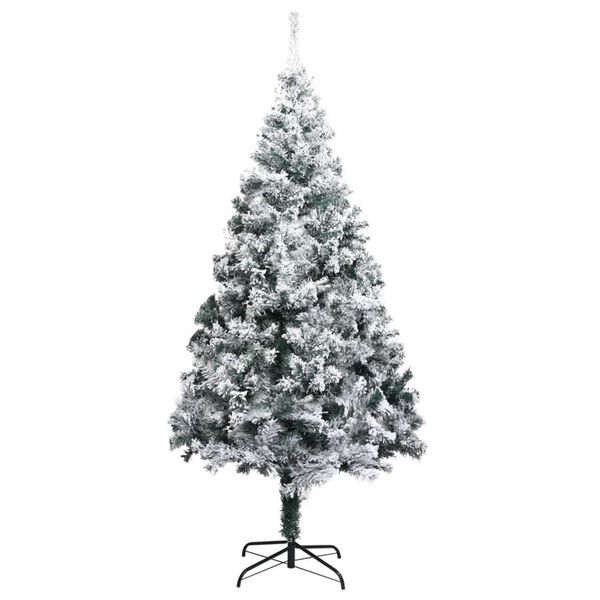 vidaXL &Aacute;rvore de Natal Artificial Branco 180 cm PVC, A&ccedil;o e Pl&aacute;stico