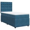 vidaXL Cama boxspring com colch&atilde;o 90x190 cm veludo azul