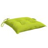 vidaXL Almofad&otilde;es de cadeira 4 pcs tecido oxford verde brilhante