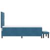 vidaXL Cama Box com colch&atilde;o Azul escuro 80 x 200 cm Veludo