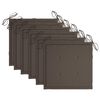 vidaXL Cadeiras de jardim empih&aacute;veis c/ almofad&otilde;es 6 pcs teca maci&ccedil;a