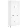 vidaXL Arm&aacute;rio alto 69,5x34x180 cm derivados de madeira branco