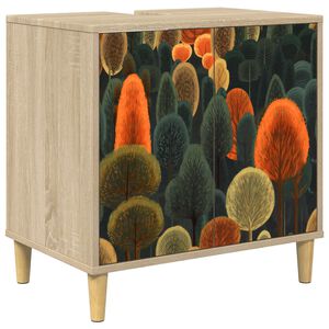 vidaXL Arm&aacute;rio de Banheiro ZAANDAM Sonoma 60 x 40 x 60 cm