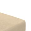 vidaXL Sof&aacute;-cama de 2 lugares veludo cor creme