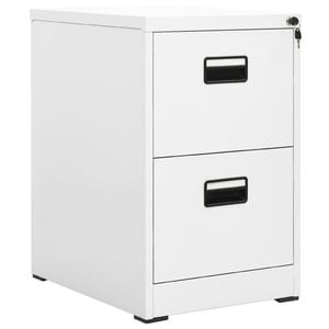 vidaXL Arquivador 46x62x72,5 cm a&ccedil;o branco