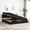 vidaXL Cama com Armazenamento com colch&atilde;o Preto 200 x 200 cm Veludo