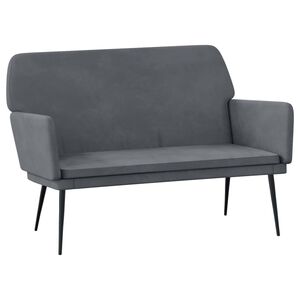 vidaXL Banco 108x79x79 cm veludo cinzento-escuro
