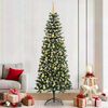 vidaXL &Aacute;rvore de Natal Artificial Verde 210 cm PVC, Pl&aacute;stico e A&ccedil;o