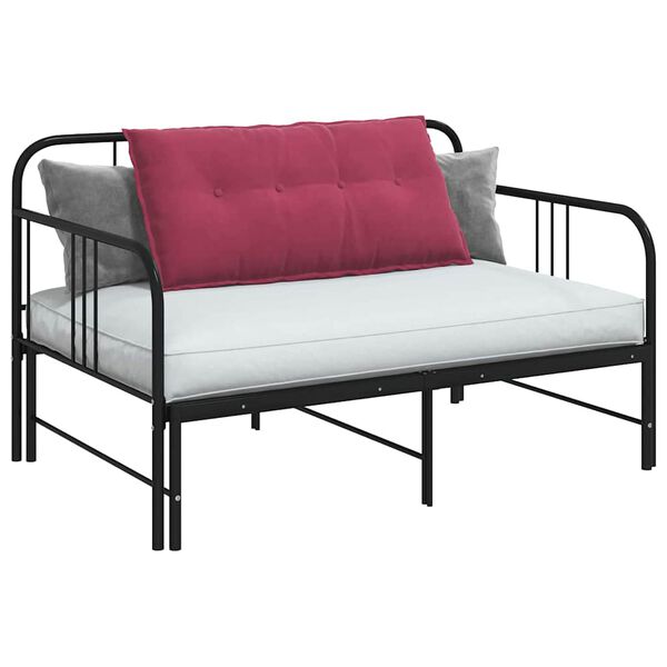 vidaXL Travesseiro para Costas Vinho Vermelho 100 x 50 cm