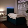 vidaXL Cama boxspring com colch&atilde;o 90x200 cm veludo azul