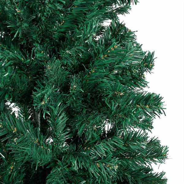 vidaXL Árvore Natal artificial pré-iluminada c/ bolas 150 cm PVC verde