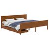 vidaXL Estrutura cama c/ 2 gavetas 180x200cm pinho maci&ccedil;o castanho mel