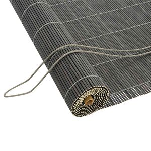 vidaXL Estores de rolo Cinzento 40 x 160 cm Bambu