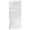 vidaXL Mesa de apoio Branco Brilhante 29,6 x 29,6 x 60 cm