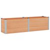 vidaXL Canteiro de jardim elevado Castanho 200 x 50 x 54 cm