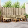 vidaXL Conjunto de Sof&aacute;s para Exterior 8 pcs Natural e Bege