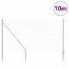 vidaXL Poste de Cerca Prateado 10 x 1,2 m (malha de 40 x 40 mm) A&ccedil;o