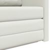 vidaXL Sof&aacute;-Cama 110cm Branco Couro Artificial