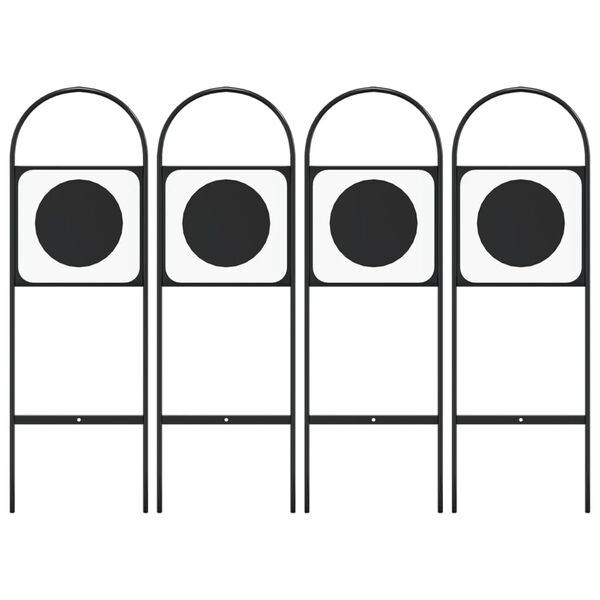 vidaXL Marcadores de adestramento 4 pcs aço