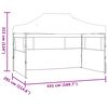 vidaXL Tenda de Festa Azul 291 x 431 x 315 cm Tecido Oxford