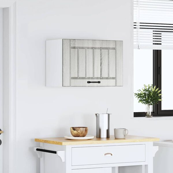 vidaXL Arm&aacute;rio de parede da cozinha Lucca madeira cinzento sonoma