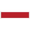 vidaXL Toldo lateral retr&aacute;til para p&aacute;tio 140x600 cm vermelho