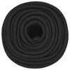 vidaXL Corda de barco 12 mm 250 m polipropileno preto completo