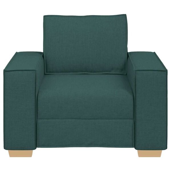 vidaXL Sof&aacute;-cadeira Verde Escuro 100x78x84 cm Tecido