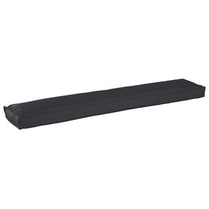 vidaXL Travesseiro de palete Preto 200 x 40 x 8 cm Tecido Oxford