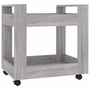 vidaXL Tr&oacute;lei secret&aacute;ria 60x45x60 cm derivados madeira sonoma cinza