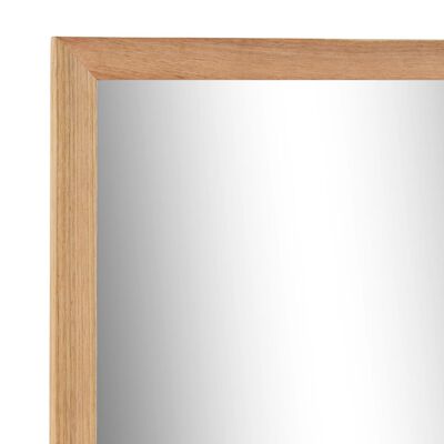 vidaXL Espelho p/ casa de banho 60x12x62 cm madeira de nogueira maciça