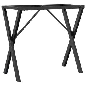 vidaXL Pernas para mesa de jantar estrutura em X a&ccedil;o