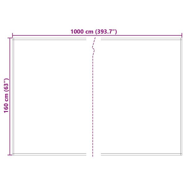 vidaXL Substitui&ccedil;&atilde;o de Toldos Amarelo e Cinza 1000 x 160 cm