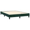 vidaXL Cama com molas/colch&atilde;o 140x190 cm veludo verde-escuro