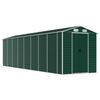 vidaXL Abrigo de jardim 191x725x198 cm a&ccedil;o galvanizado verde