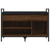vidaXL Banco sapateira 85,5x32x57,5cm deriv. madeira carvalho castanho
