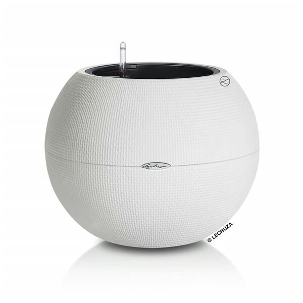 LECHUZA Vaso PURO Color 50 ALL-IN-ONE 50 cm de di&acirc;metro branco