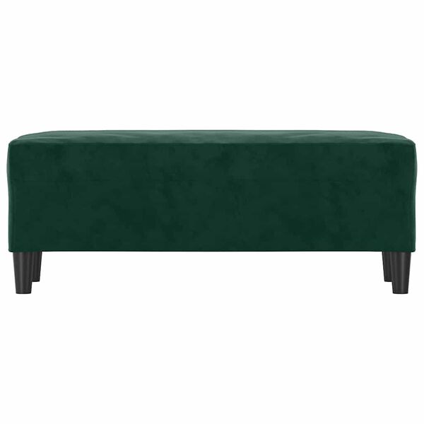 vidaXL Banco 100x35x41 cm veludo verde-escuro
