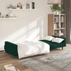 vidaXL Sof&aacute;-cama de 2 lugares veludo verde-escuro