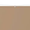 vidaXL Toldo vertical 180x1000 cm tecido oxford cinza-acastanhado