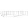 vidaXL Canil de exterior 65,34 m&sup2; a&ccedil;o galvanizado