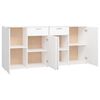 vidaXL Aparador 160x36x75 cm contraplacado branco