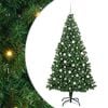 vidaXL &Aacute;rvore de Natal Artificial Verde 210 cm PVC, A&ccedil;o e Pl&aacute;stico