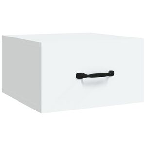 vidaXL Mesa de cabeceira montagem na parede 35x35x20 cm branco