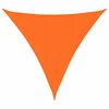 vidaXL Para-sol estilo vela tecido oxford triangular 3x3x3 m laranja