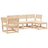 vidaXL 5 pcs conjunto lounge de jardim madeira de pinho maci&ccedil;a
