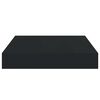 vidaXL Prateleira parede suspensa 23x23,5x3,8 cm MDF preto